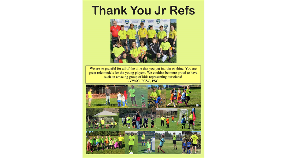 Thank you Jr Refs!!